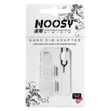 Nano Micro Sim Noosy Card Adapters + Beli ključ