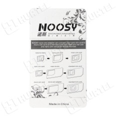 Nano Micro Sim Noosy Card Adaptere + Hvit Key