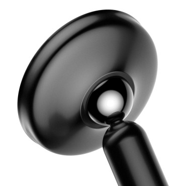 Magnetisk bilhandtag på kullen En ombord svart instrumentbräda