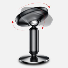Magnetisk bilhandtag på kullen En ombord svart instrumentbräda