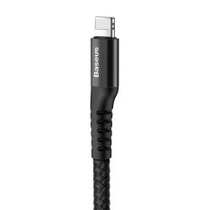 Kaabel USB-kevade kaabli jaoks - välk kala silma 1m must