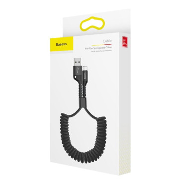Cable para cable de primavera USB - Rayo Eye 1M negro