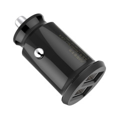 Mini Car Polnilec za 2x USB zrna polnilnik Black