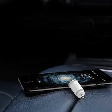 Mini Car Polnilec za 2x USB zrna polnilnik Black