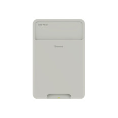 Caja de teléfono autoadhesiva para una tarjeta de crédito documentos gris