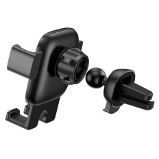 Suporte de carro gravitacional em um telefone xadrez. Cubo preto