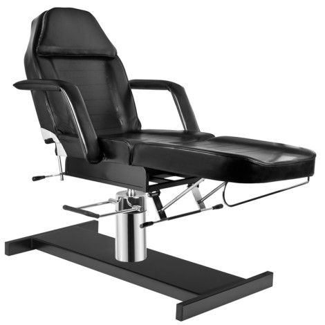 Poltrona cosmetica idraulica A 210 nera — vista laterale