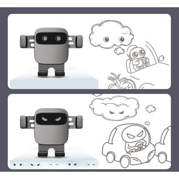 Βαρύτητα κάτοχος αυτοκινήτου σε ένα καρό τηλέφωνο. Κύβος μαύρος