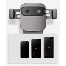 Supporto per auto gravitazionale su un telefono a scacchi. Cubo nero