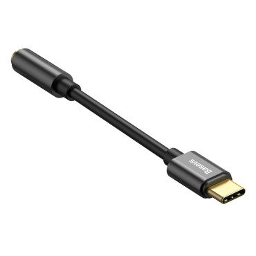 Adapter voor hoofdtelefoon L54 met USB-C op de Jack Audio Jack 3.5mm DAC zwart
