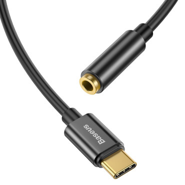 Adapter voor hoofdtelefoon L54 met USB-C op de Jack Audio Jack 3.5mm DAC zwart