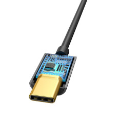 Adapter för hörlurar L54 med USB-C på Jack Audio Jack 3.5mm Dac svart