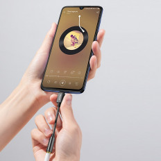 Adapter för hörlurar L54 med USB-C på Jack Audio Jack 3.5mm Dac svart