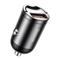 Mini chargeur de voiture intelligent minuscule étoile USB 30W accusation rapide gris