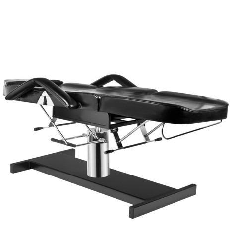 Hydraulisk kosmetisk stol A 210 svart — sidosida
