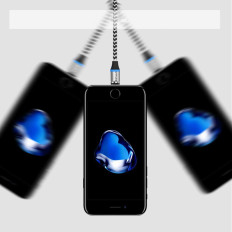 Endstecker für Magnetkabel iPhone Blitz Silber