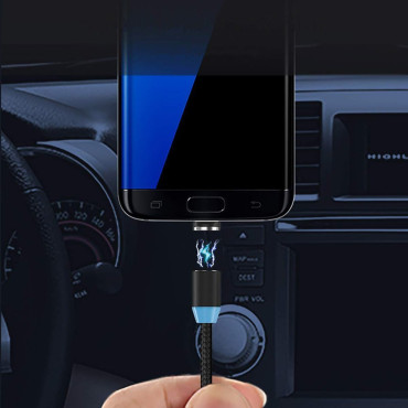 Magnetkaabli iPhone Lightning Silver jaoks