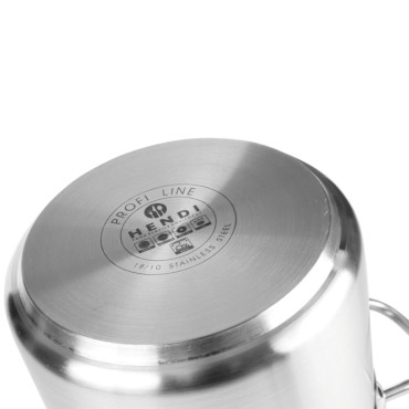 Een pot met hoge profi-lijn met een deksel onderkant van sandwich 10 l wo. 240 x 220 uur - Hendi 832400