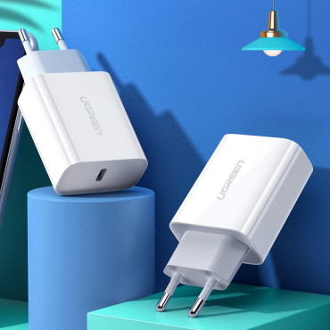 Nätverkslastare Power Delivery 3.0 Snabbladdning 4.0+ 20W 3A vit