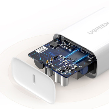 Ātra USB-C elektroenerģijas padeve 30 Ātrā uzlāde 4.0 balts