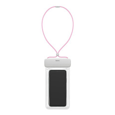 Caso de capa impermeável universal para telefone Max 7.2 '' Na piscina sobre a água rosa