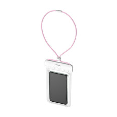 Caso de capa impermeável universal para telefone Max 7.2 '' Na piscina sobre a água rosa
