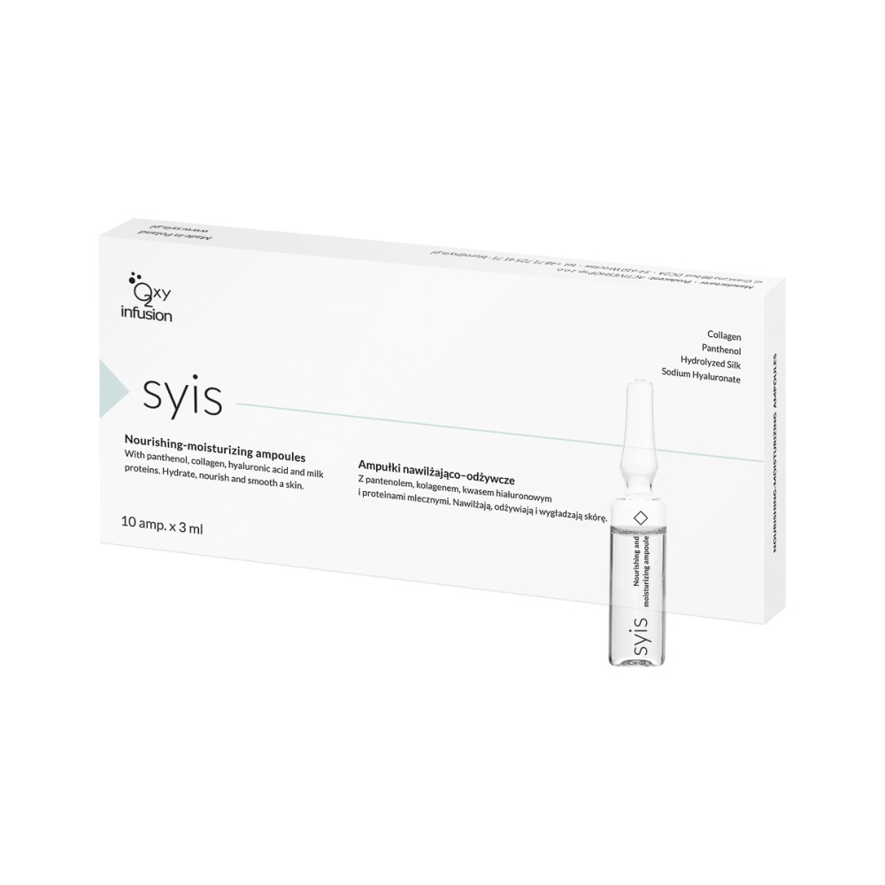 Ampollas hidratantes y nutritivas Syis 10x3 ml — empaque