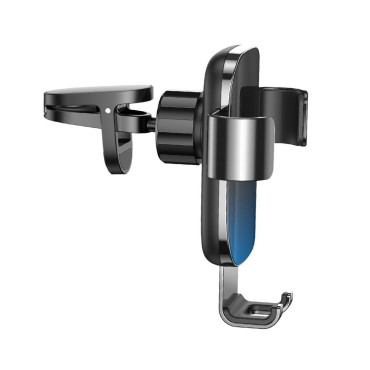 Suporte de carro gravitacional para verificação de ventilação. Esmalte preto