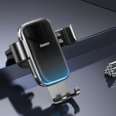 Suporte de carro gravitacional para verificação de ventilação. Esmalte preto