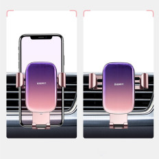 Suporte de carro gravitacional para verificação de ventilação. Esmalte preto