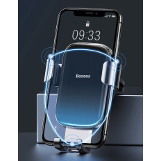 Gravitacijski nositelj automobila za provjeru ventilacije. Glazura crna