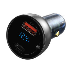 USB + USB-C 65W Rápida Charge Tela LCD Tela Transparente