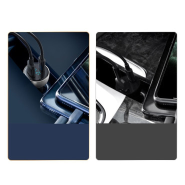 USB + USB-C 65W Γρήγορη φόρτιση φόρτισης LCD