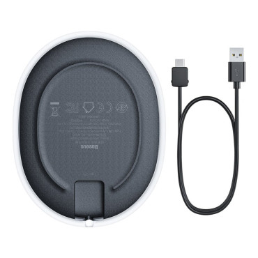 Bezdrôtový nakladač Jelly qi 15W na telefonické slúchadlá + USB kábel - USB-C čierna