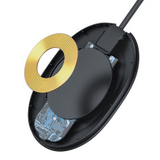 Bezdrôtový nakladač Jelly qi 15W na telefonické slúchadlá + USB kábel - USB-C čierna