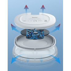 Belaidis krautuvas JELLY QI 15W į Telefono ausines + USB kabelis - USB-C juoda