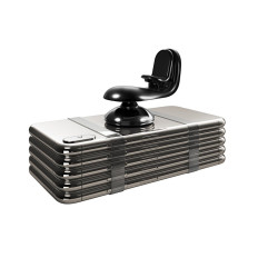 Magnetiskt handtag på telefonen för en roterande bilgaller 360 svart