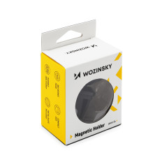 Magnetinė rankena telefone už juodos automobilių grotelės
