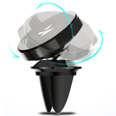 Poignée magnétique au téléphone pour une grille de voiture noire