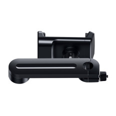 Titular del automóvil para el teléfono en el reposacabezas con un cargador inalámbrico QI 15 en negro