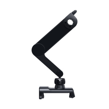 Suporte de carro para o telefone no encosto de cabeça com um carregador sem fio Qi 15 em preto