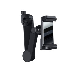 Car holder for the phone on the headrest with a wireless charger Qi 15 in black