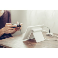 Stand stand on phone tablet white tablet