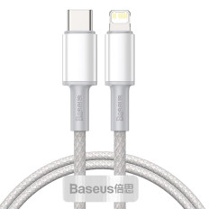 Kabelis ātrai ielādēšanai IPHONE USB-C - Zibens elektroenerģijas padeve 20W 1m balts