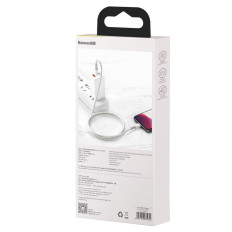 Kabelis ātrai ielādēšanai IPHONE USB-C - Zibens elektroenerģijas padeve 20W 1m balts