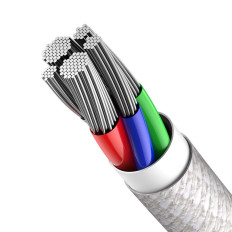 Kabelis ātrai ielādēšanai IPHONE USB-C - Zibens elektroenerģijas padeve 20W 1m balts