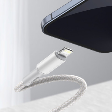 Kabelinė už greito įkėlimo iPhone USB-C - Žaibo maitinimo pristatymas 20W 1M balta