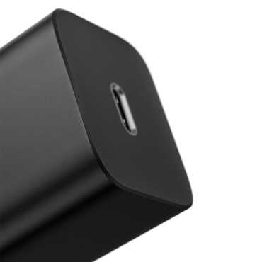 Snabb lastare för iPhone Suki Si 1C 20W Strömförsäljning + USB-C-kabel - Lightning 1M Svart
