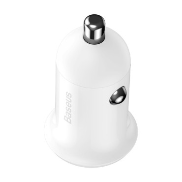 Bil laddare för korn pro 2x USB cigarett lättare 4.8a vit