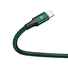 Rapid 3in1 USB-C kabelis - USB-C / Žaibas / Mikro USB 20 W 1,5 m Green